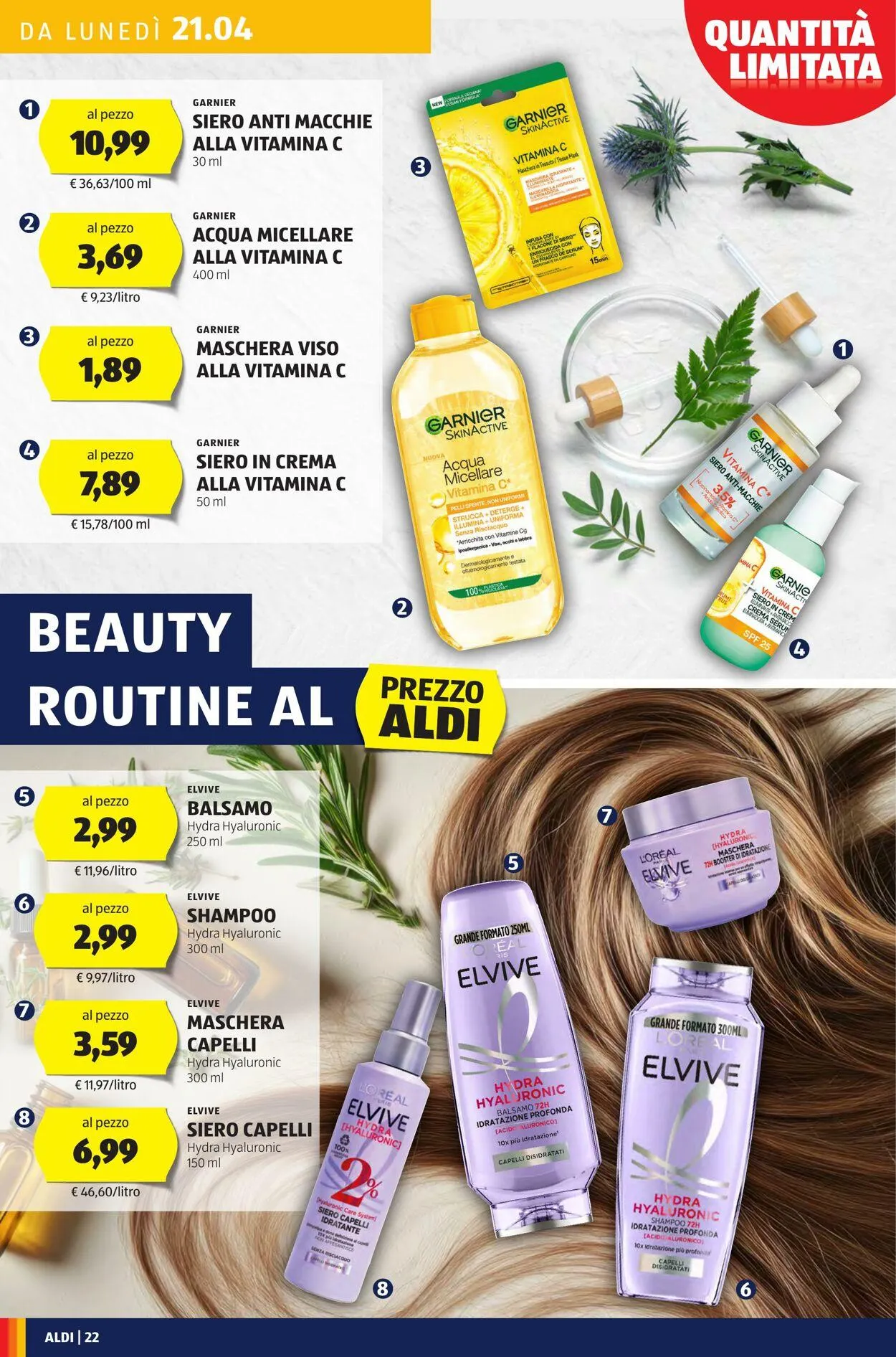 Aldi Volantino attuale da 21 aprile a 27 aprile di 2025 - Pagina del volantino 22