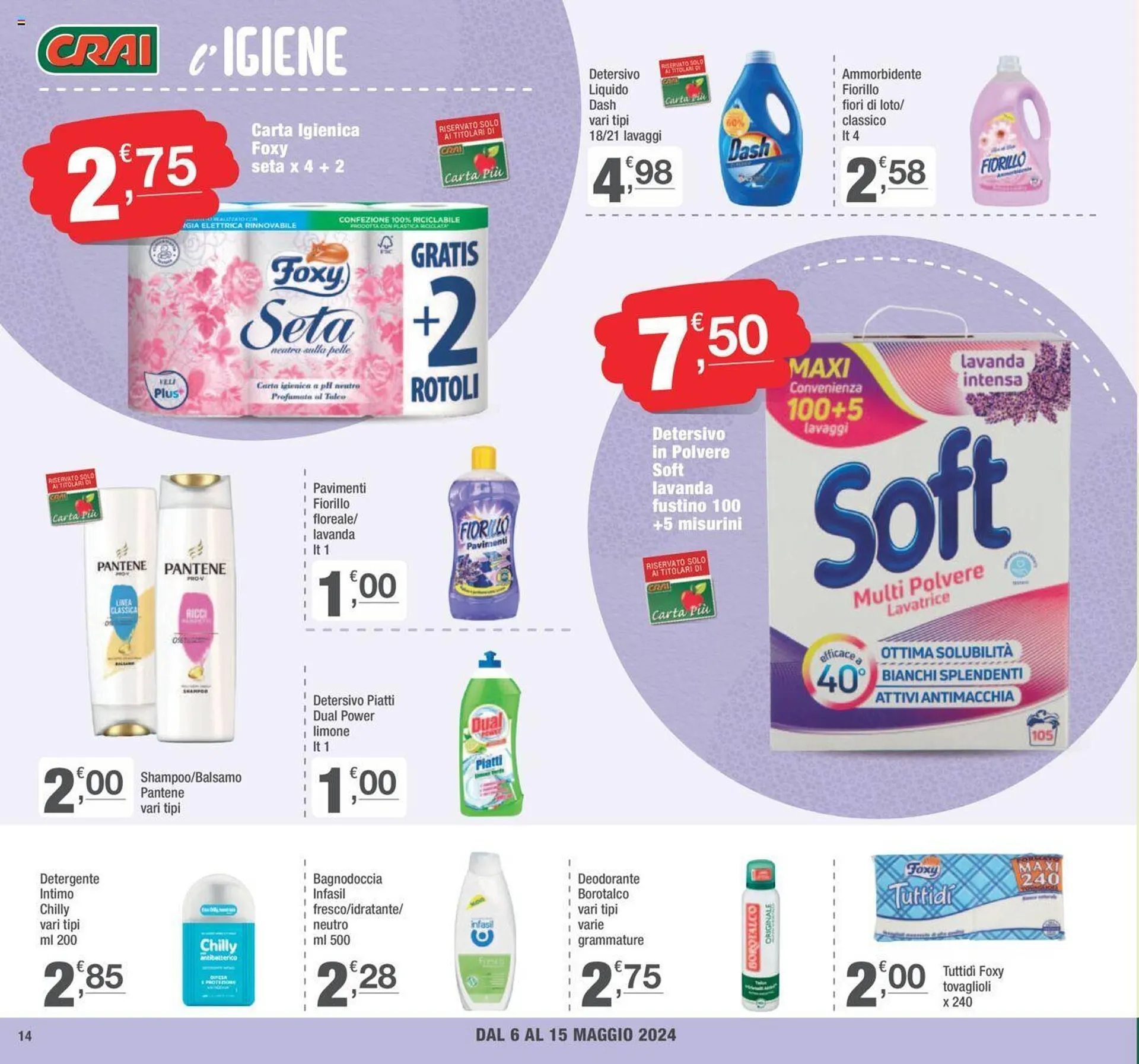 Volantino Crai da 6 maggio a 15 maggio di 2024 - Pagina del volantino 14