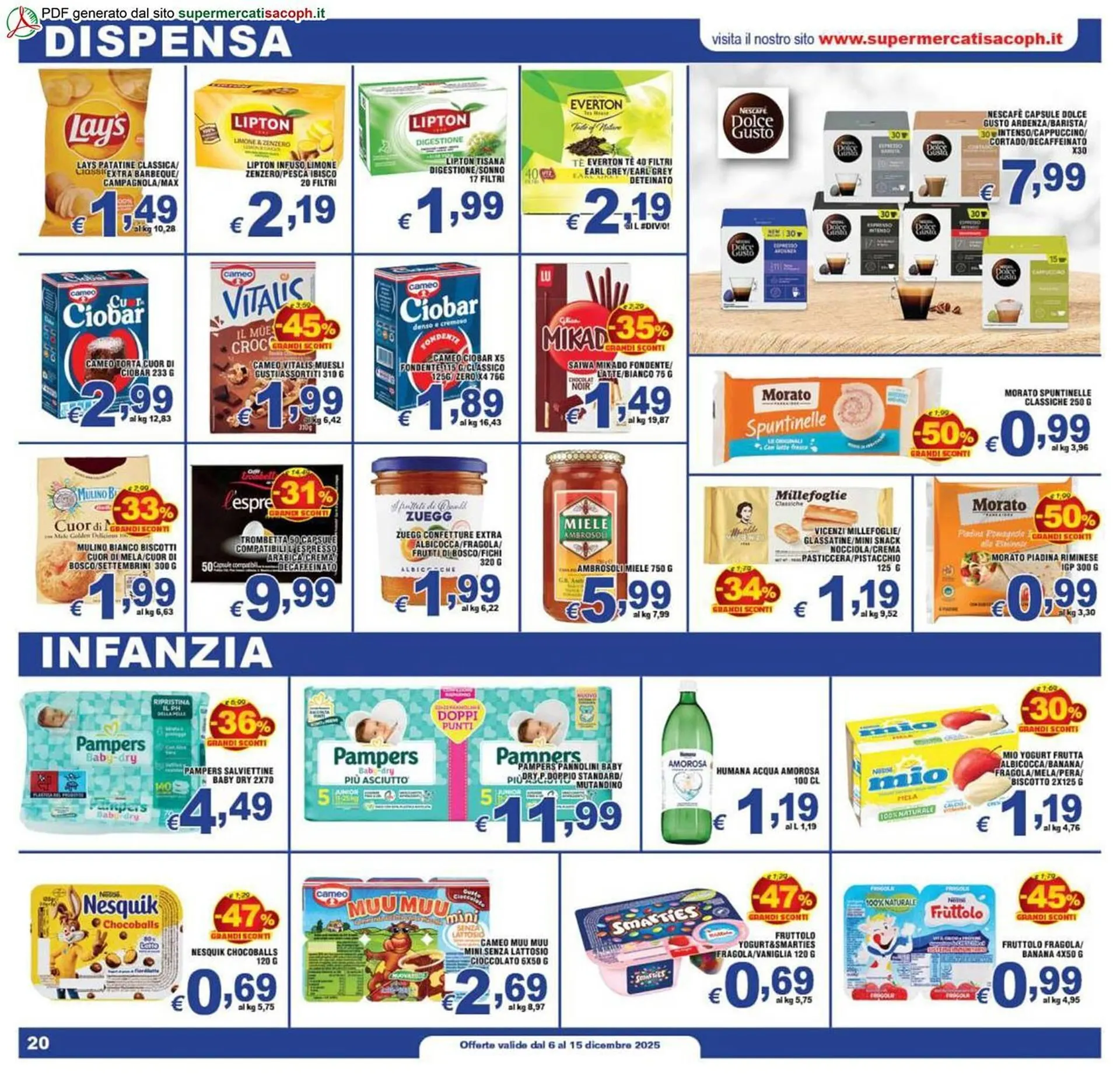 Volantino Sacoph da 6 dicembre a 15 dicembre di 2025 - Pagina del volantino 20
