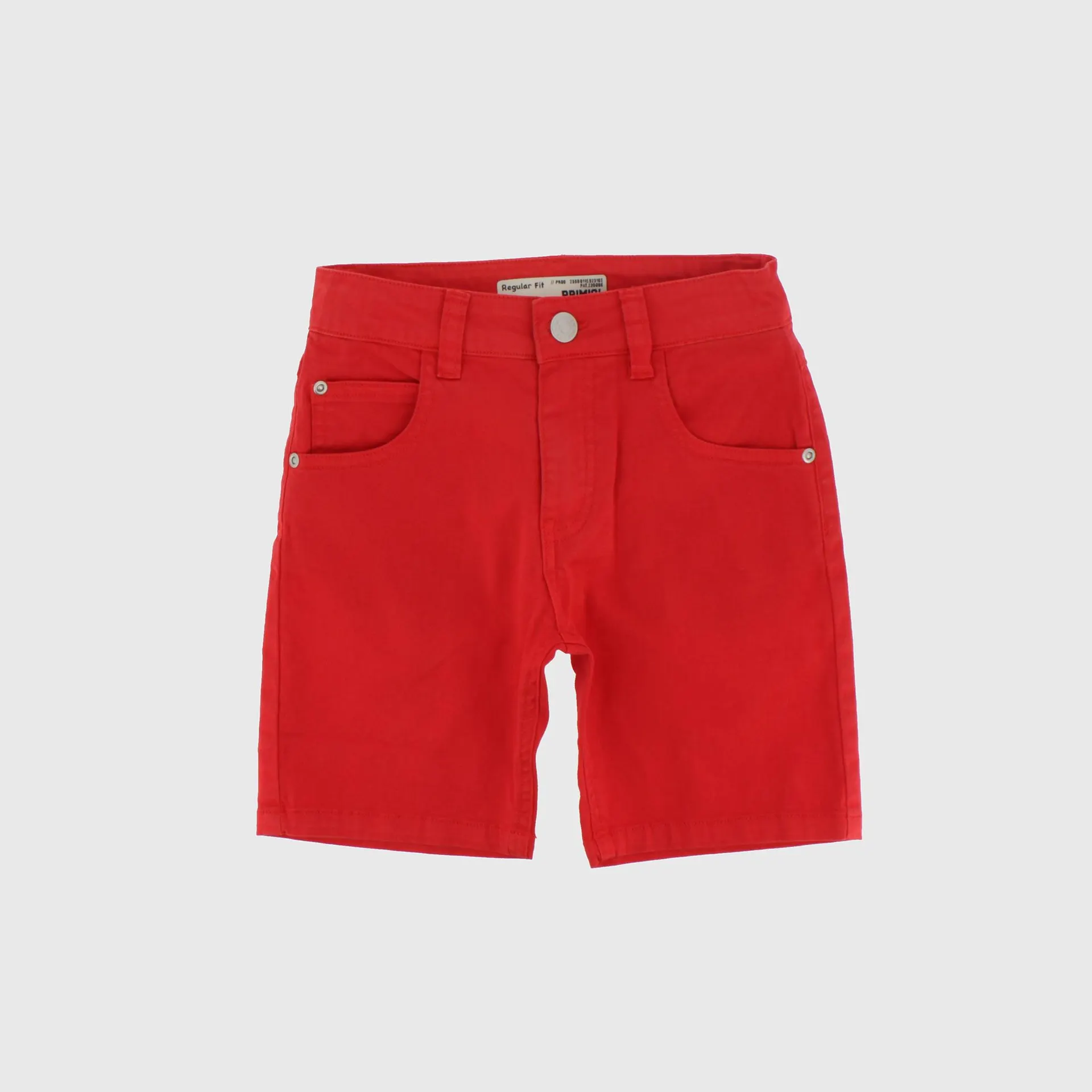 Bermuda in gabardina da Bambino, ROSSO