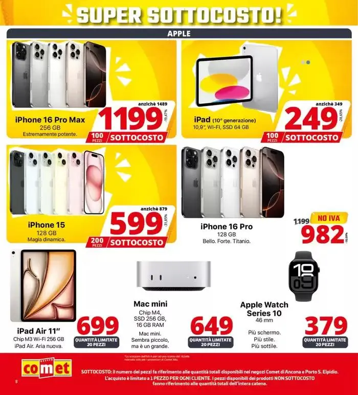 Sottocosto da Comet! da 8 maggio a 21 maggio di 2025 - Pagina del volantino 8