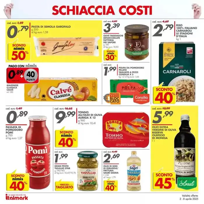 Schiaccia costi da 2 aprile a 8 aprile di 2025 - Pagina del volantino 2