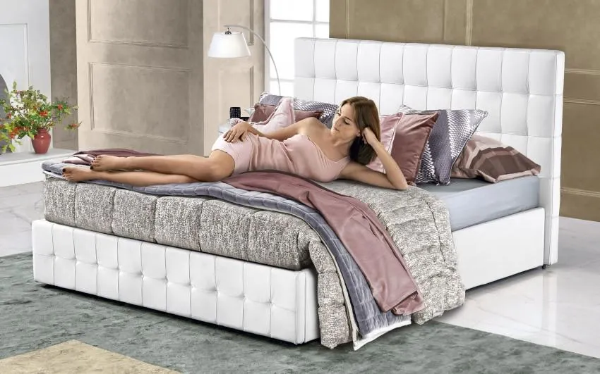 Letto matrimoniale con contenitore