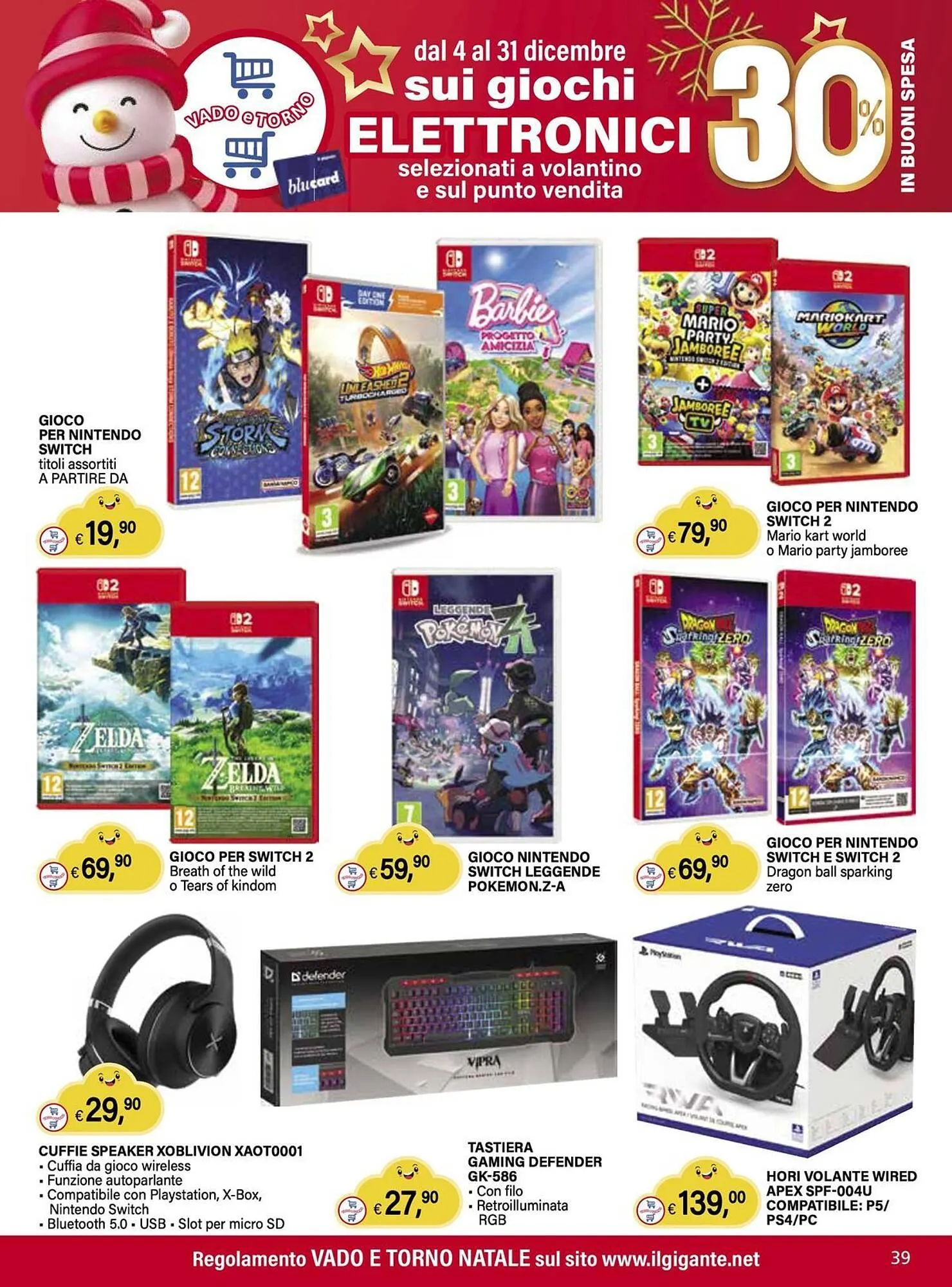 Volantino Il Gigante da 4 dicembre a 31 dicembre di 2025 - Pagina del volantino 39