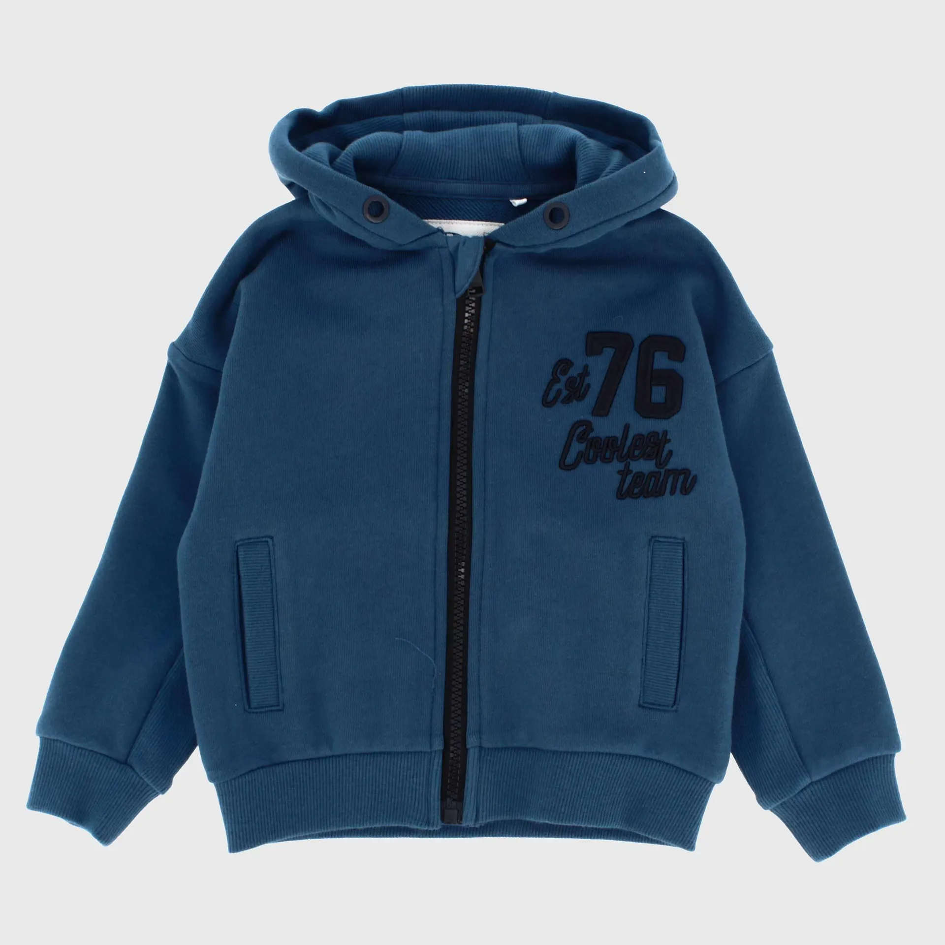 Felpa con cappuccio da bambino, blu