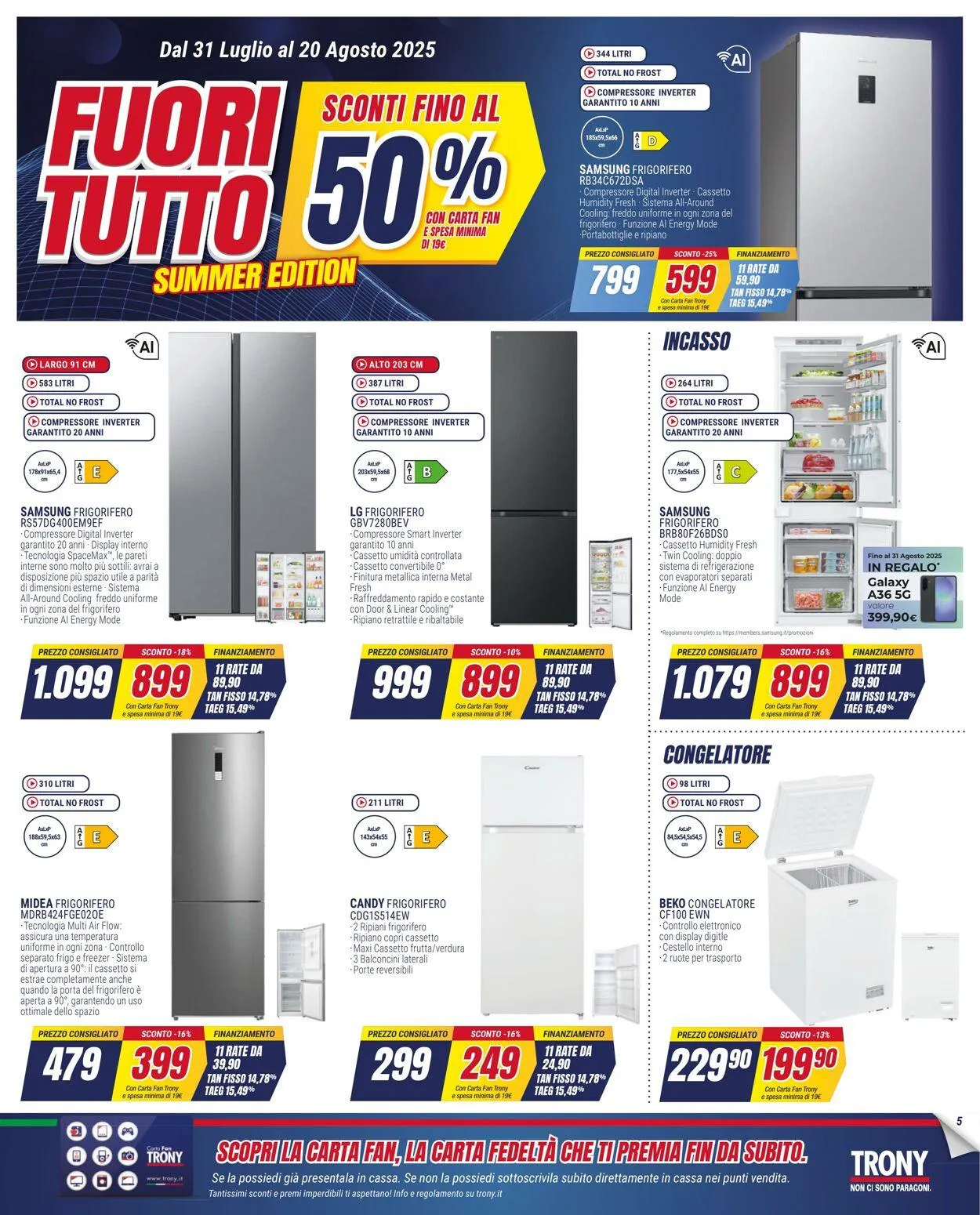 Trony Volantino attuale da 31 luglio a 20 agosto di 2025 - Pagina del volantino 5