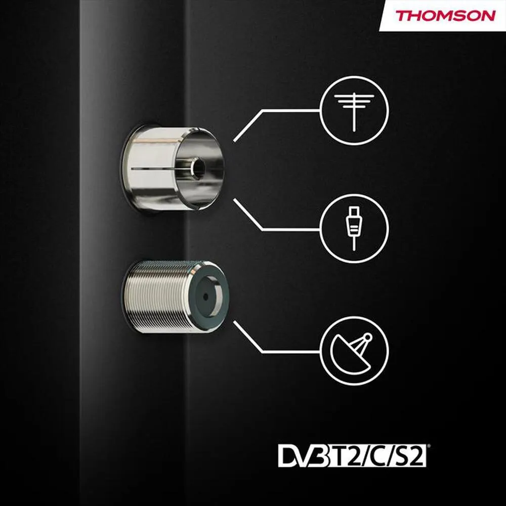 THOMSON - Smart TV Q-LED UHD 4K 50" 50QA7S13-Nero