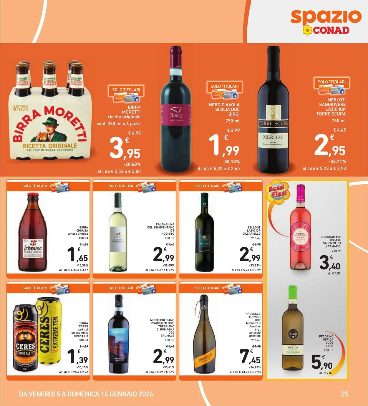 Conad - Spazio - Roma Volantino attuale da 5 gennaio a 14 gennaio di 2024 - Pagina del volantino 25