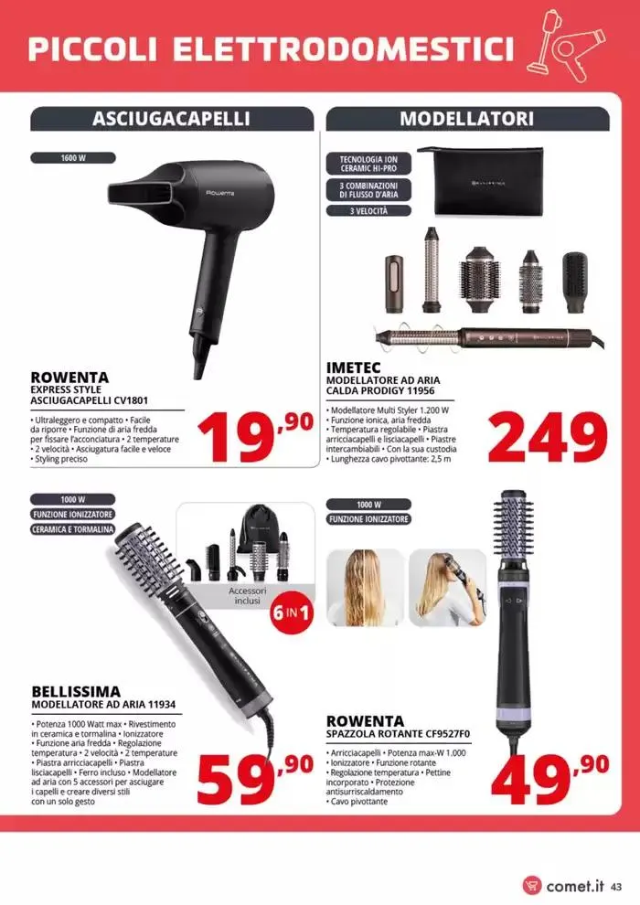 Speciale Piccoli Elettrodomestici da 7 marzo a 19 marzo di 2025 - Pagina del volantino 43