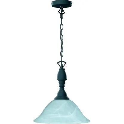 Lampadario a sospensione Trio Country E27 60 W vetro anticato Ø 34 x H 130 cm