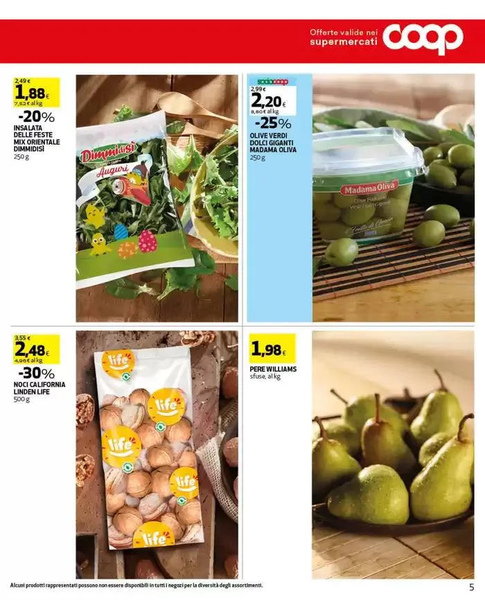 La pasqua alla coop conviene al tuo portafogli e a tutti. da 11 aprile a 22 aprile di 2025 - Pagina del volantino 5
