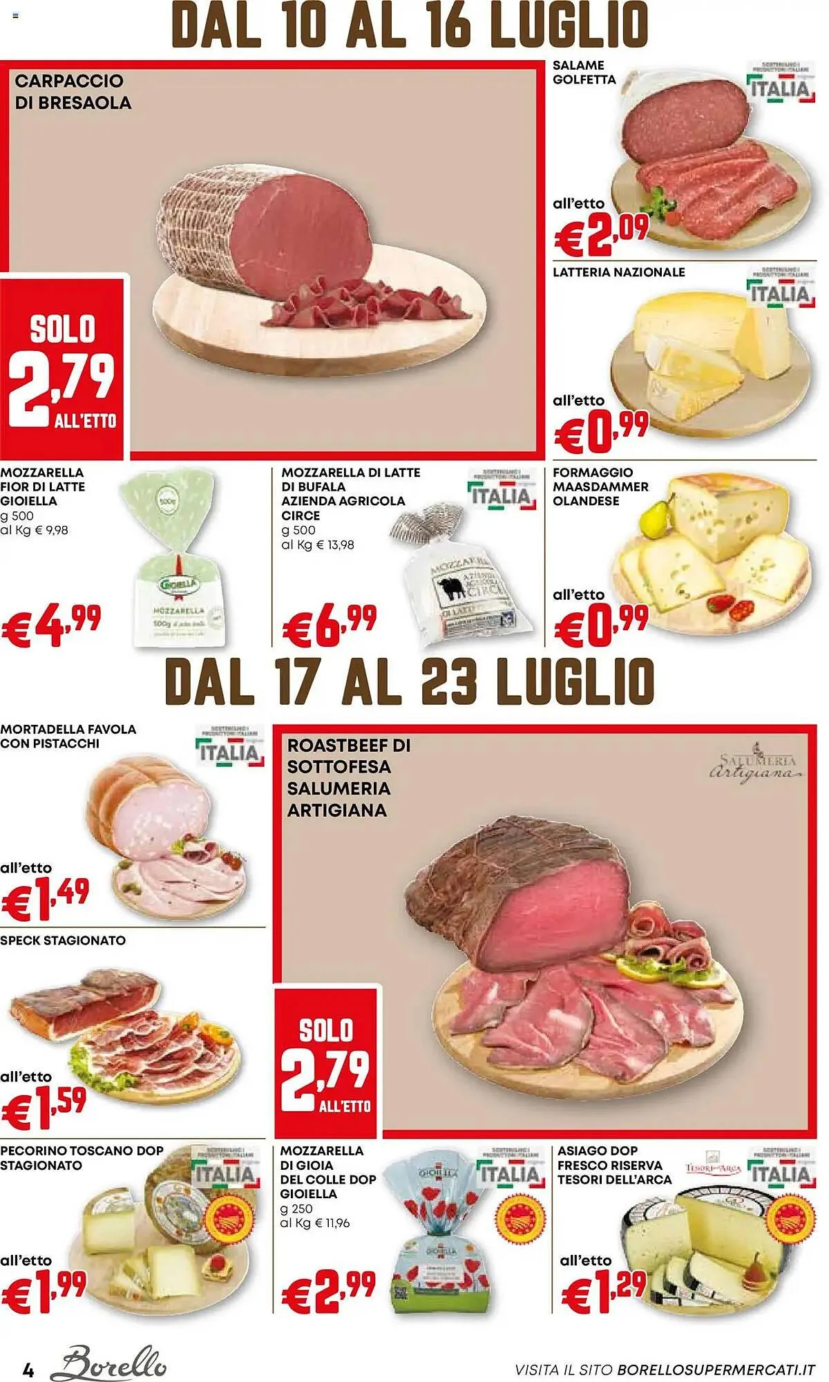 Volantino Borello Supermercati da 10 luglio a 23 luglio di 2025 - Pagina del volantino 4