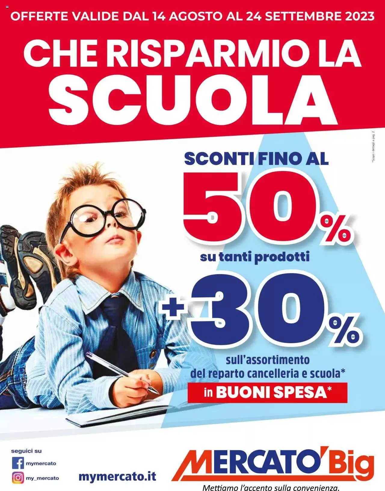 Mercatò - Che risparmio la scuola da 14 agosto a 24 settembre di 2023 - Pagina del volantino 1