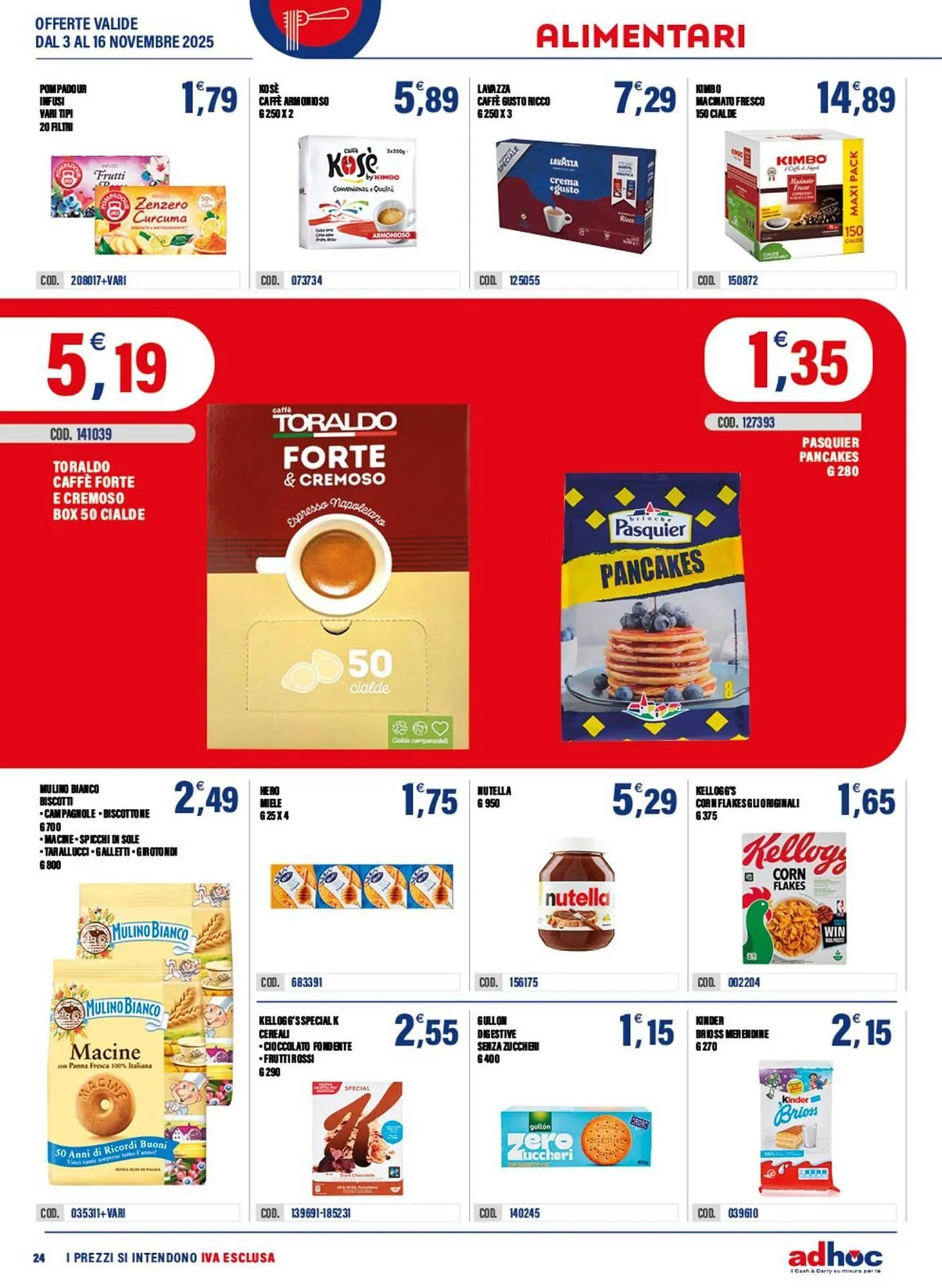 Volantino Adhoc da 3 novembre a 16 novembre di 2025 - Pagina del volantino 24