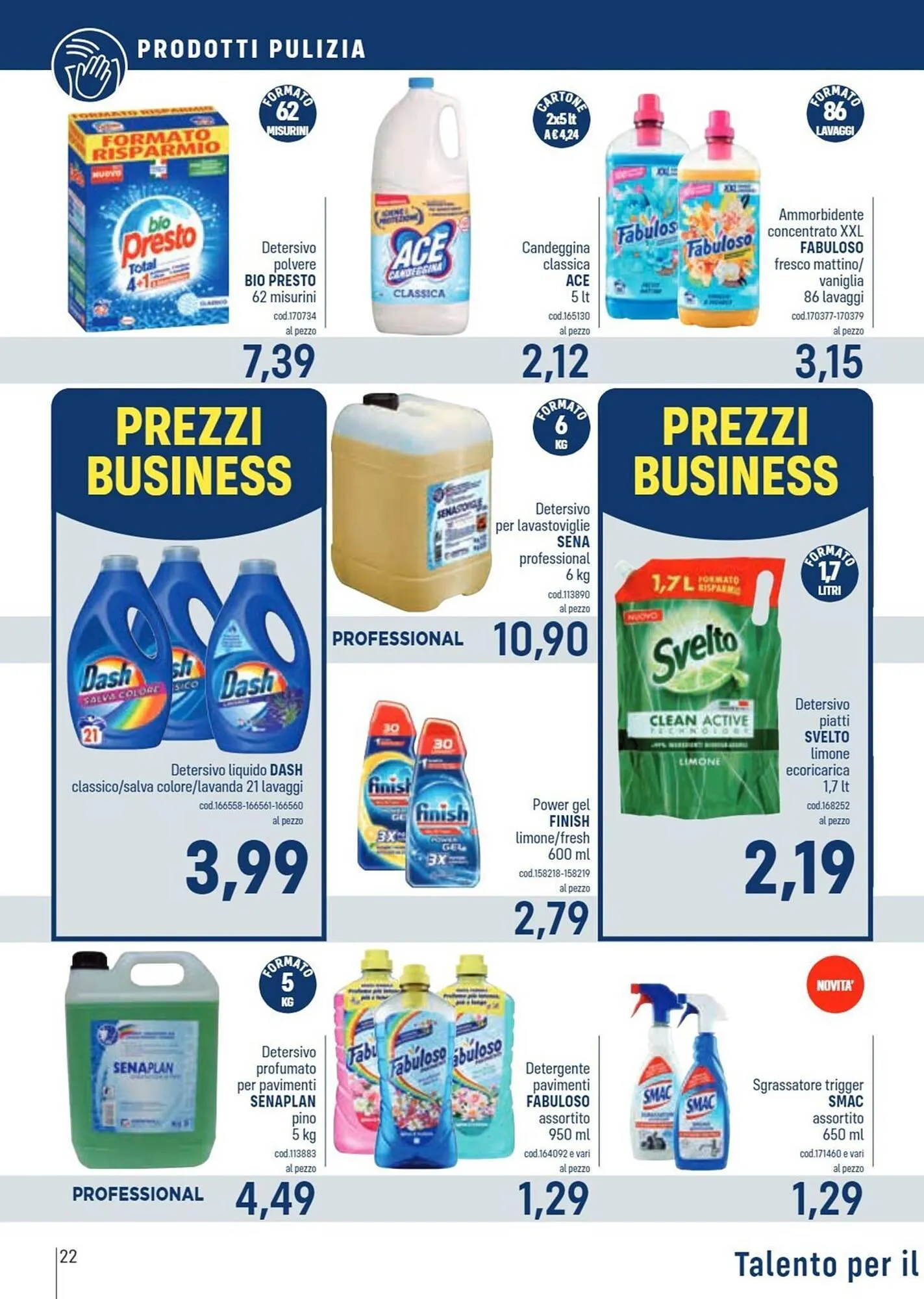 Volantino Talento Professional Store da 8 aprile a 21 aprile di 2024 - Pagina del volantino 22