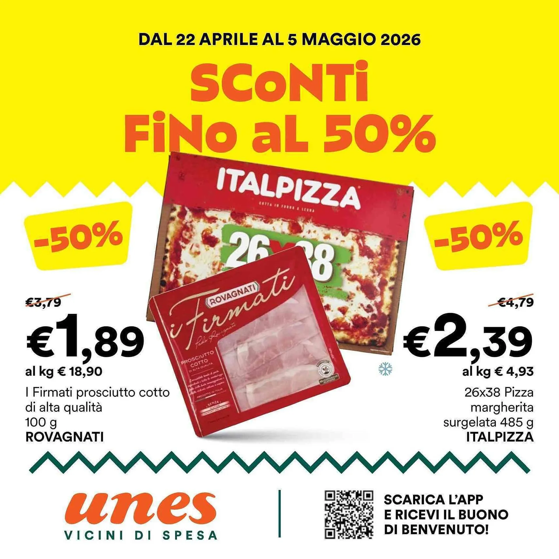 Volantino Unes da 22 aprile a 5 maggio di 2026 - Pagina del volantino 1