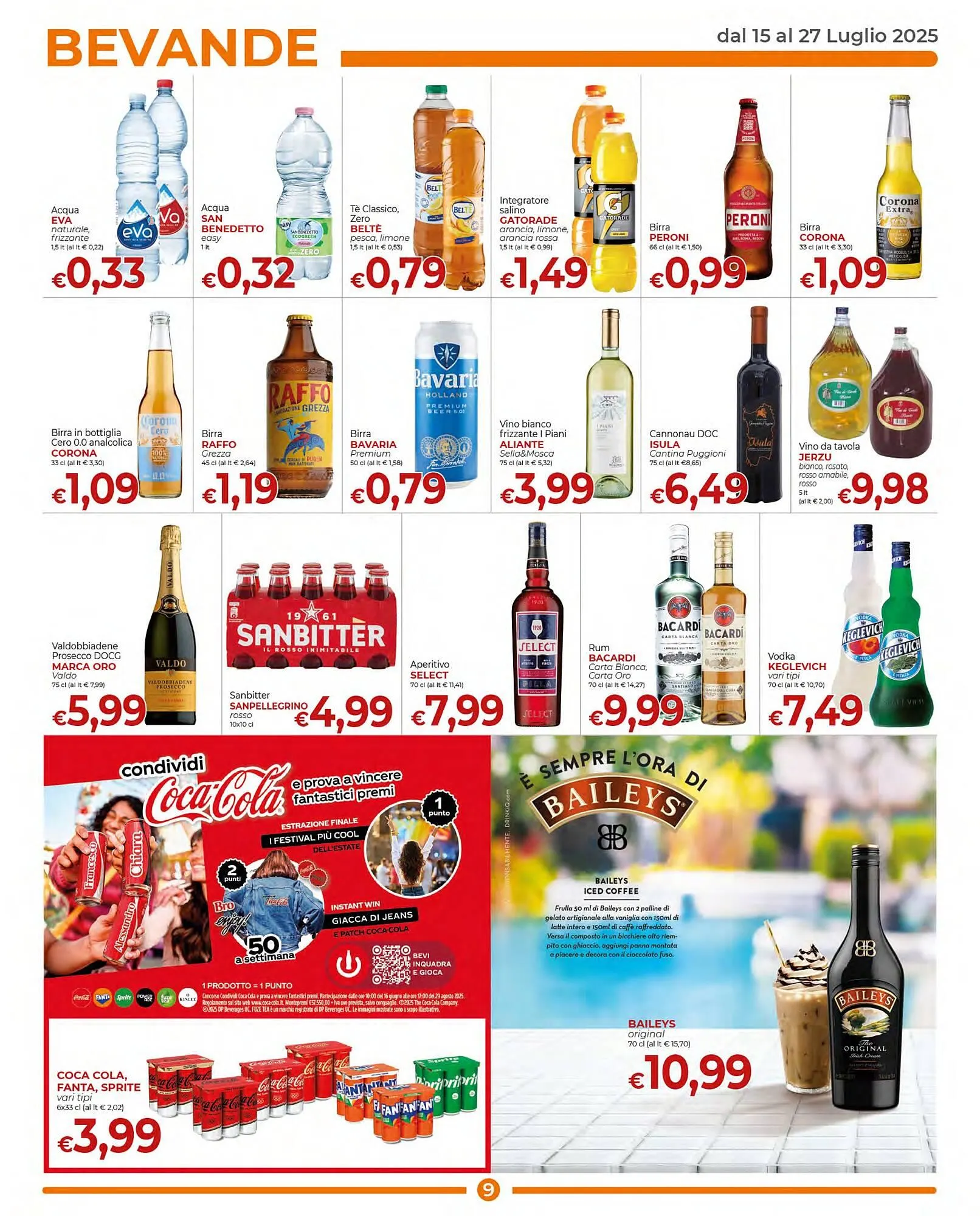 Volantino Supermercati Nonna Isa da 15 luglio a 27 luglio di 2025 - Pagina del volantino 9