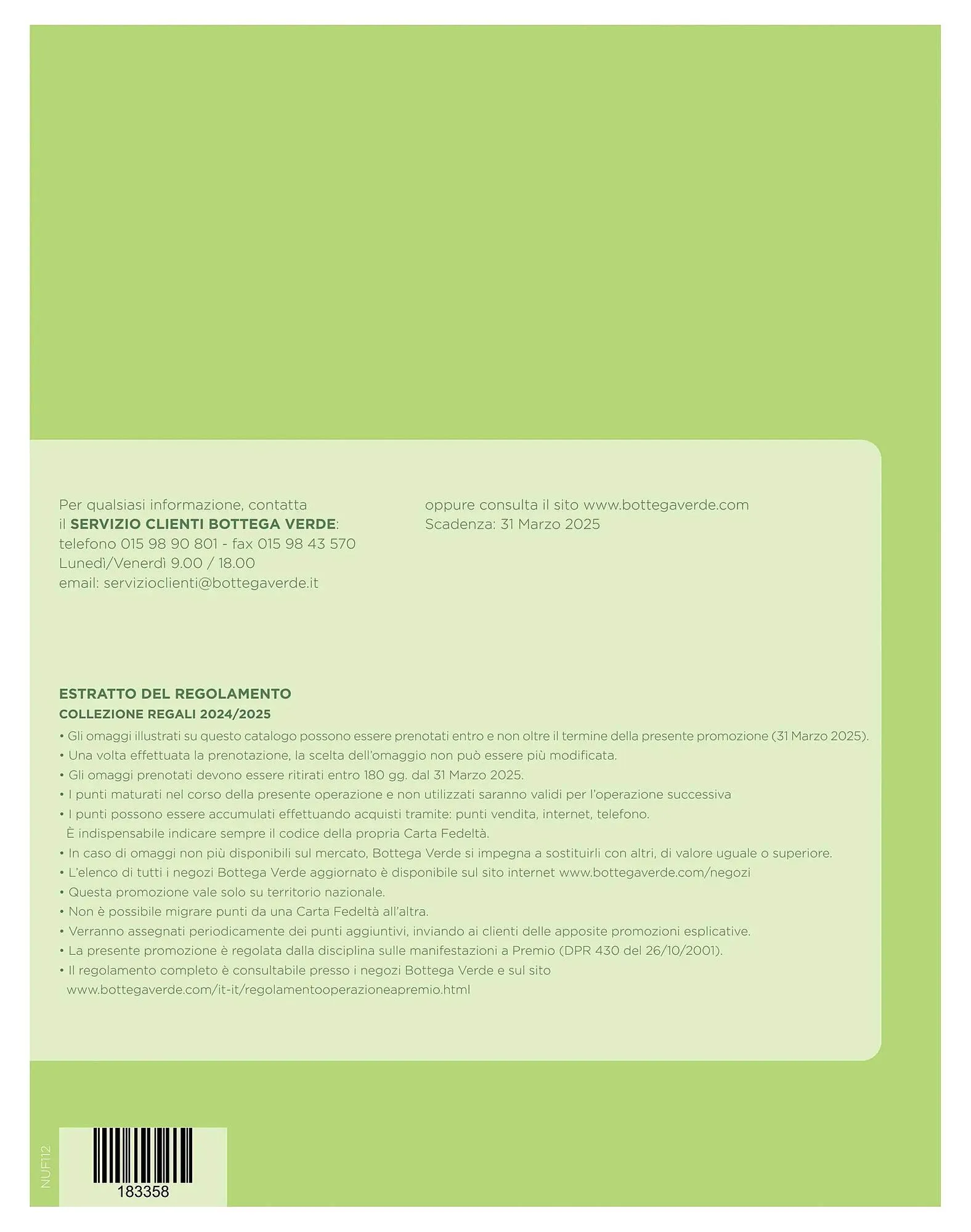 Volantino Bottega Verde da 1 aprile a 1 gennaio di 2025 - Pagina del volantino 36