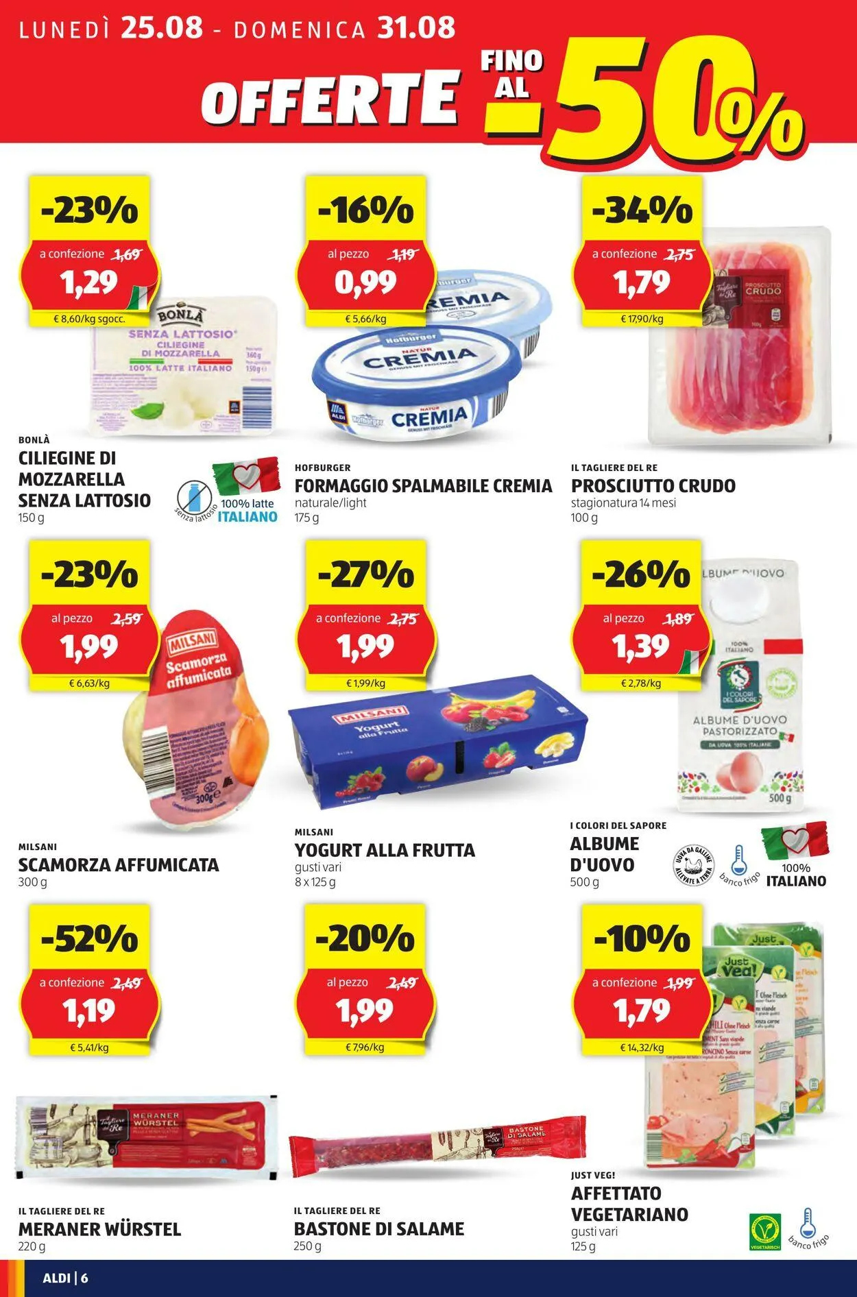 Aldi Volantino attuale da 25 agosto a 31 agosto di 2025 - Pagina del volantino 6