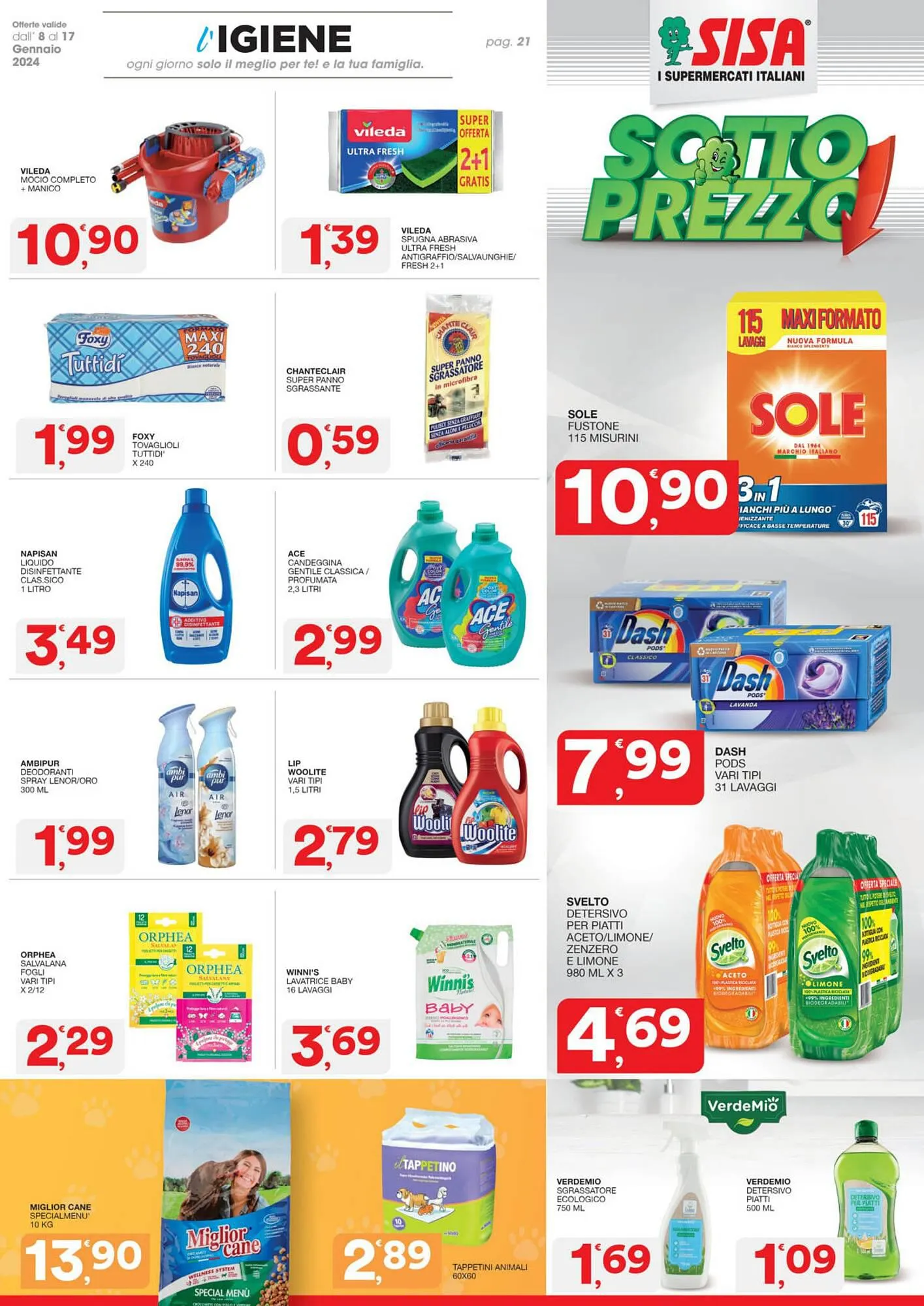 Volantino Sisa da 8 gennaio a 17 gennaio di 2024 - Pagina del volantino 21