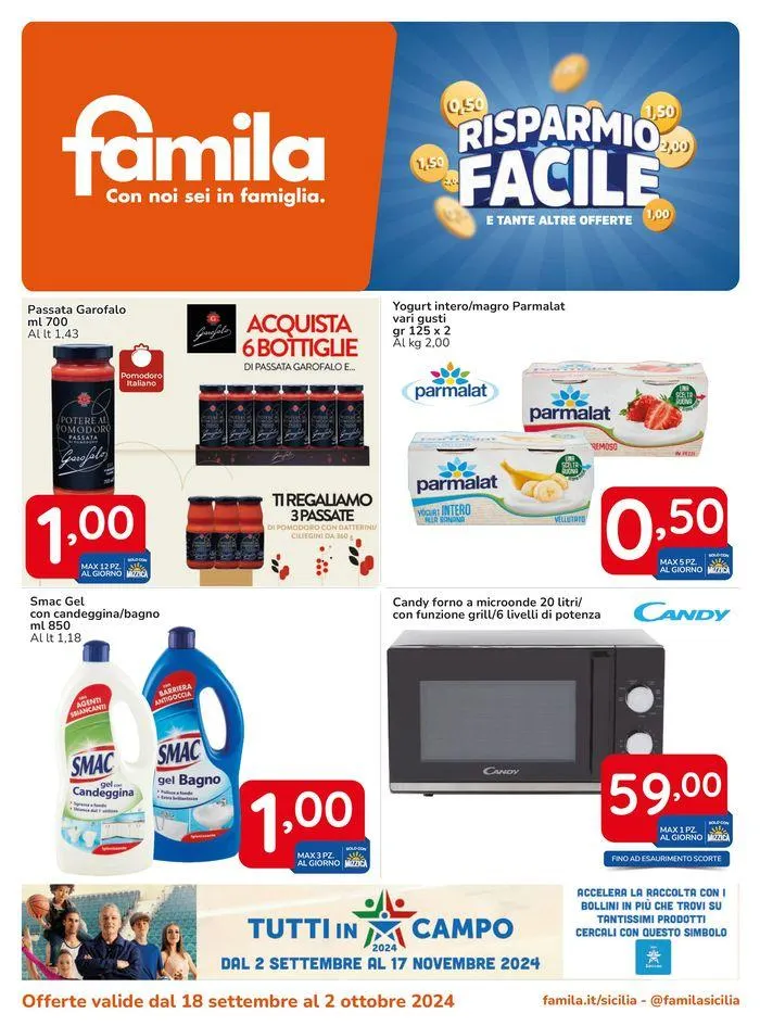 Risparmio facile da 18 settembre a 2 ottobre di 2024 - Pagina del volantino 1