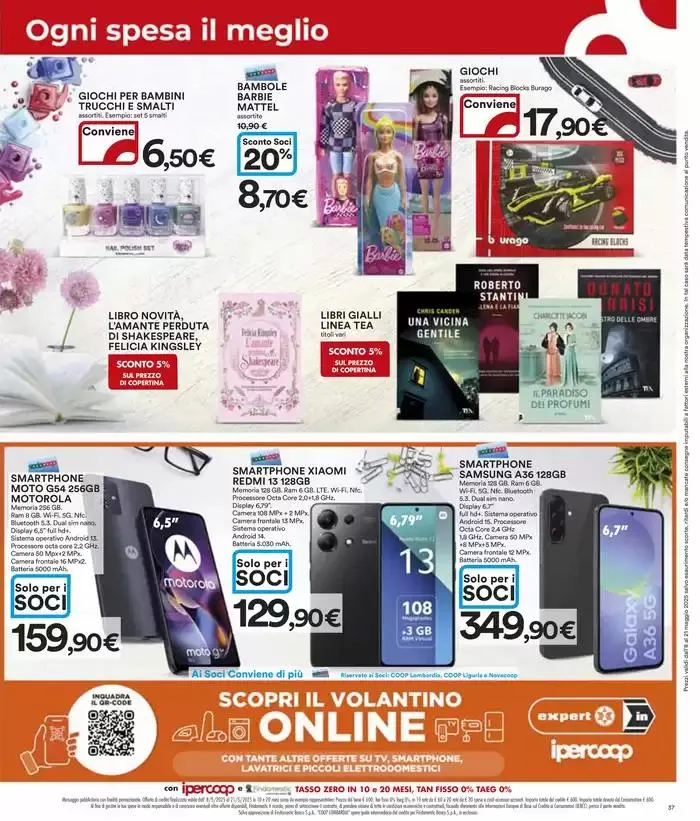 Grandi marche 30% 40% 50% da 8 maggio a 21 maggio di 2025 - Pagina del volantino 37