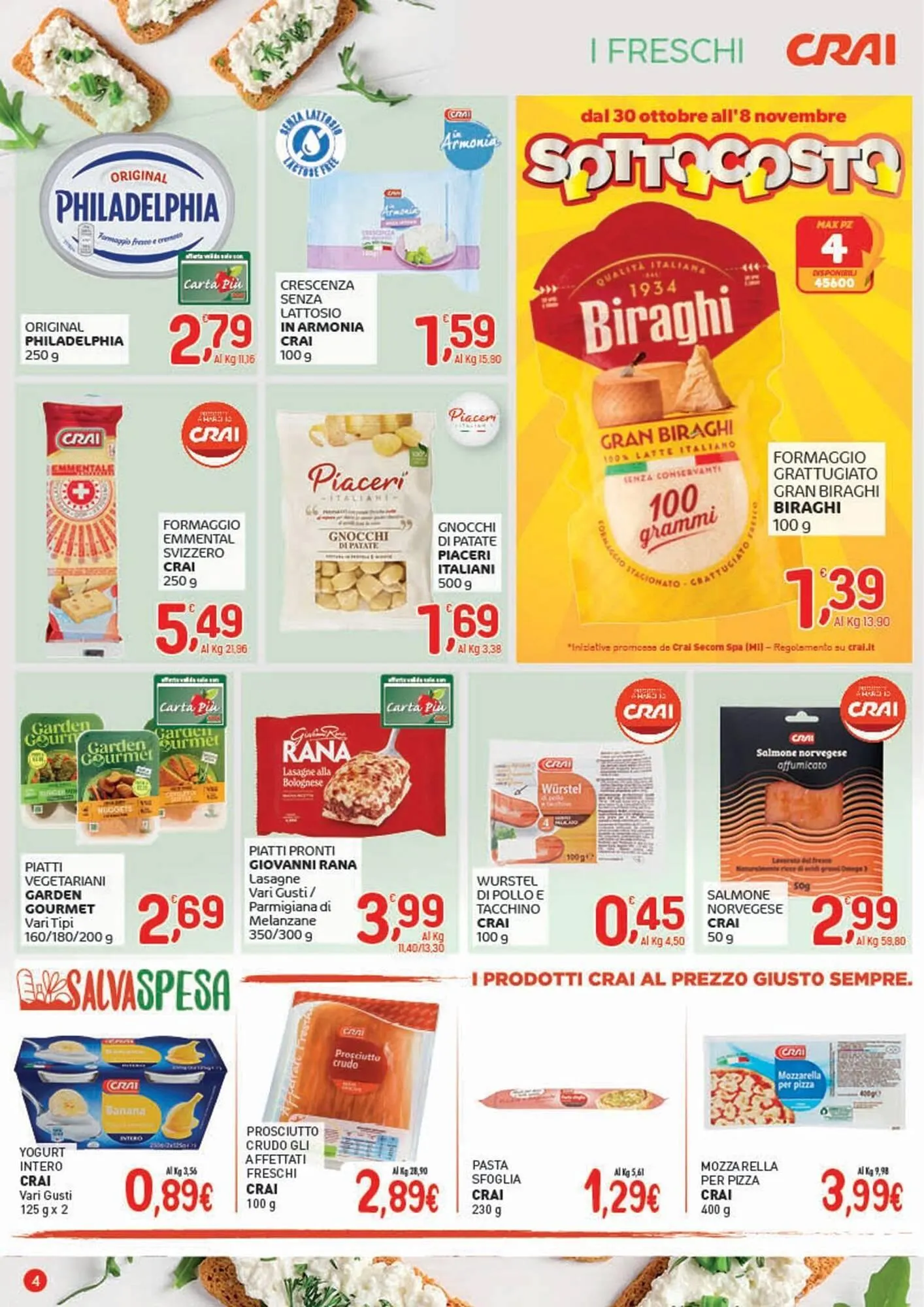 Volantino Crai da 30 ottobre a 8 novembre di 2025 - Pagina del volantino 4
