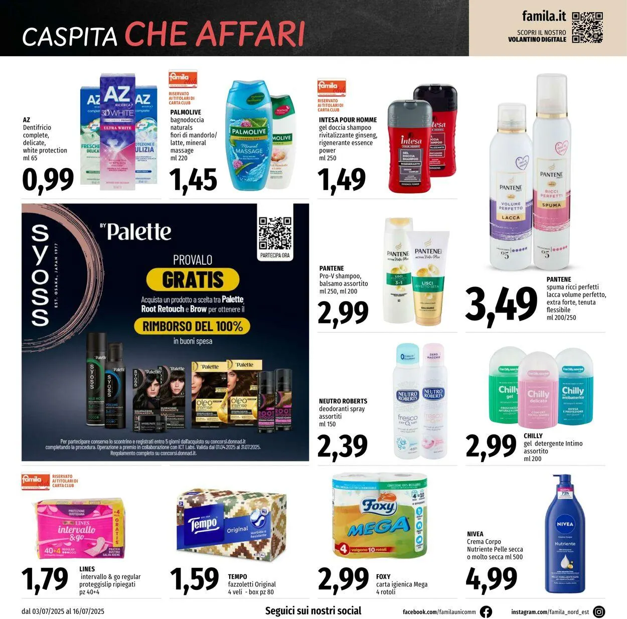 Famila Volantino attuale da 3 luglio a 16 luglio di 2025 - Pagina del volantino 18