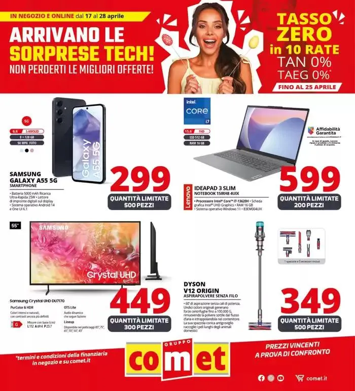 Sorprese tech da Comet! da 17 aprile a 28 aprile di 2025 - Pagina del volantino 1