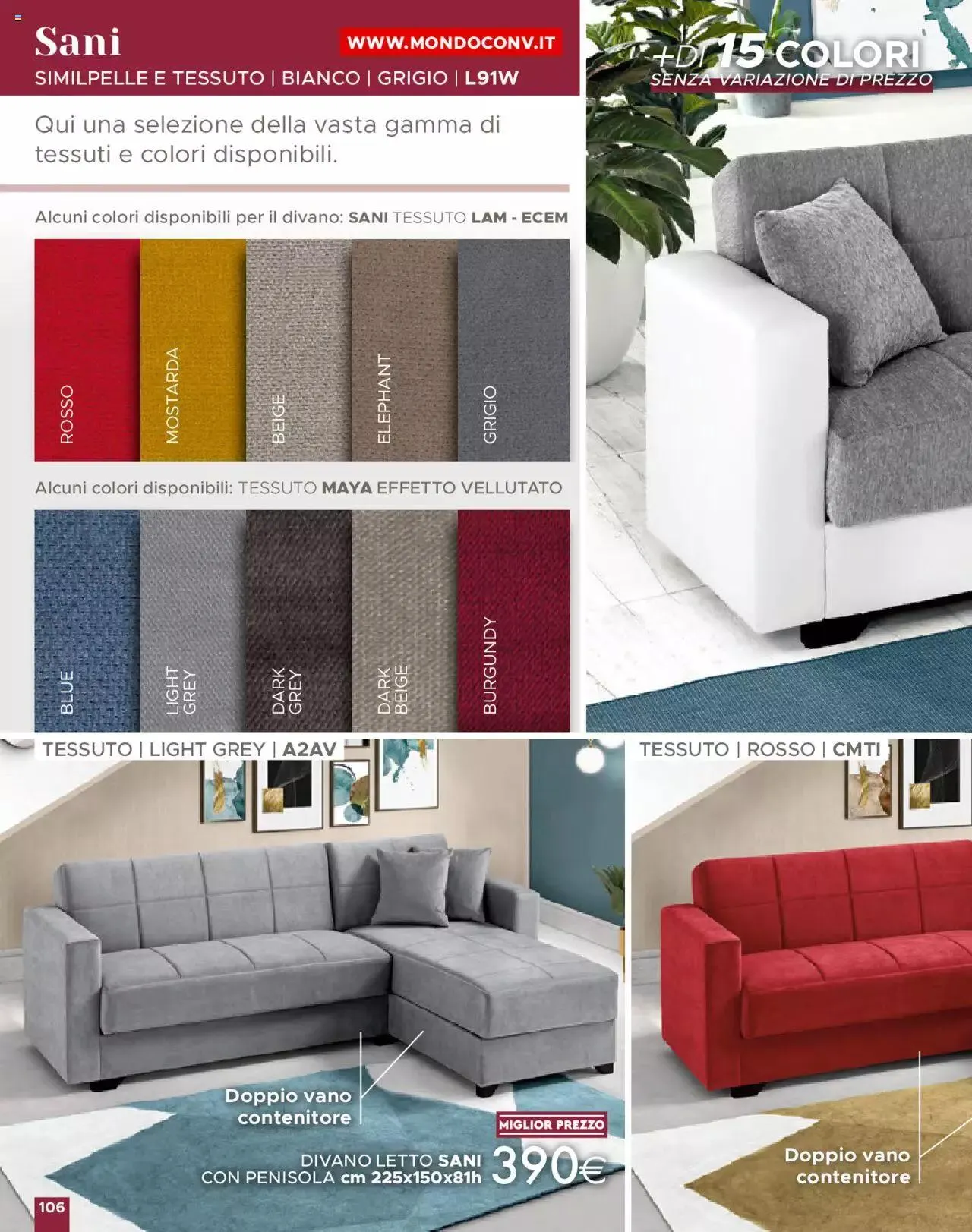 Volantino Mondo Convenienza da 1 ottobre a 31 dicembre di 2023 - Pagina del volantino 108