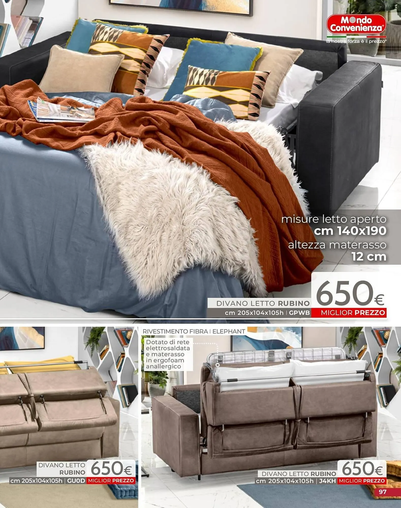 volantino Mondo Convenienza da 1 settembre a 31 dicembre di 2025 - Pagina del volantino 99