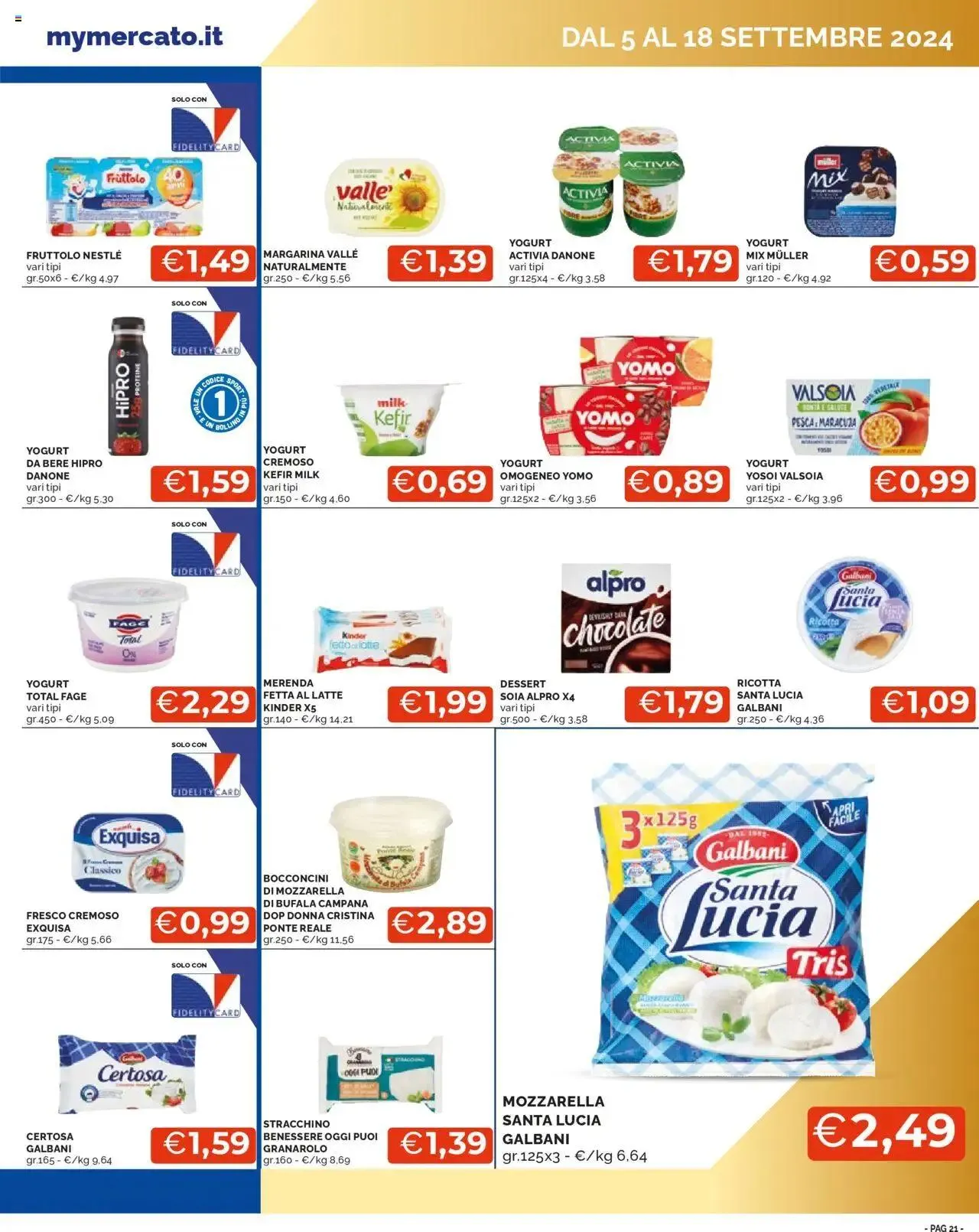 Volantino Mercatò da 5 settembre a 18 settembre di 2024 - Pagina del volantino 21