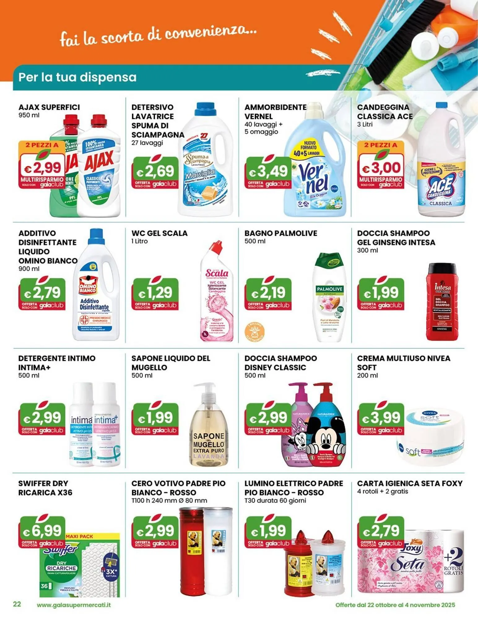 Volantino Gala Supermercati da 22 ottobre a 4 novembre di 2025 - Pagina del volantino 22