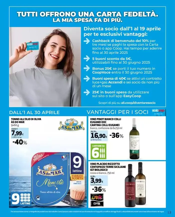 -25% su prodotti della linea da 27 marzo a 9 aprile di 2025 - Pagina del volantino 13