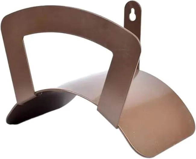 Porta tubo da giardino in ferro massiccio da parete - Porta avvolgitubo in metallo - Porta tubo per autolavaggio