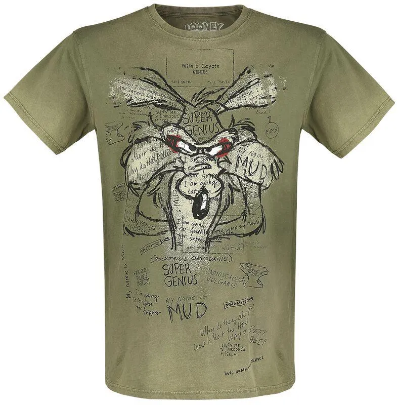 Wile E. Coyote - Inner Thoughts | T-Shirt | cachi | Looney Tunes