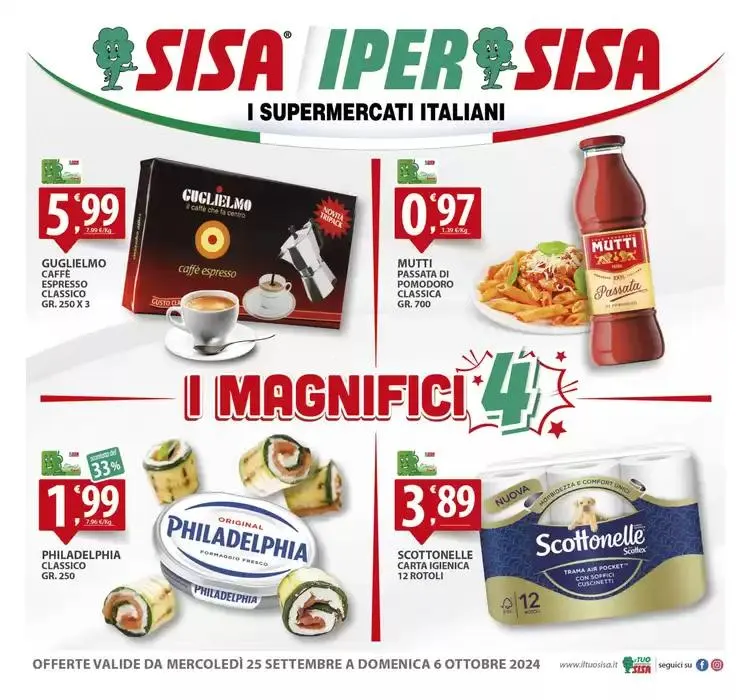 I magnifici 4 da 25 settembre a 6 ottobre di 2024 - Pagina del volantino 1