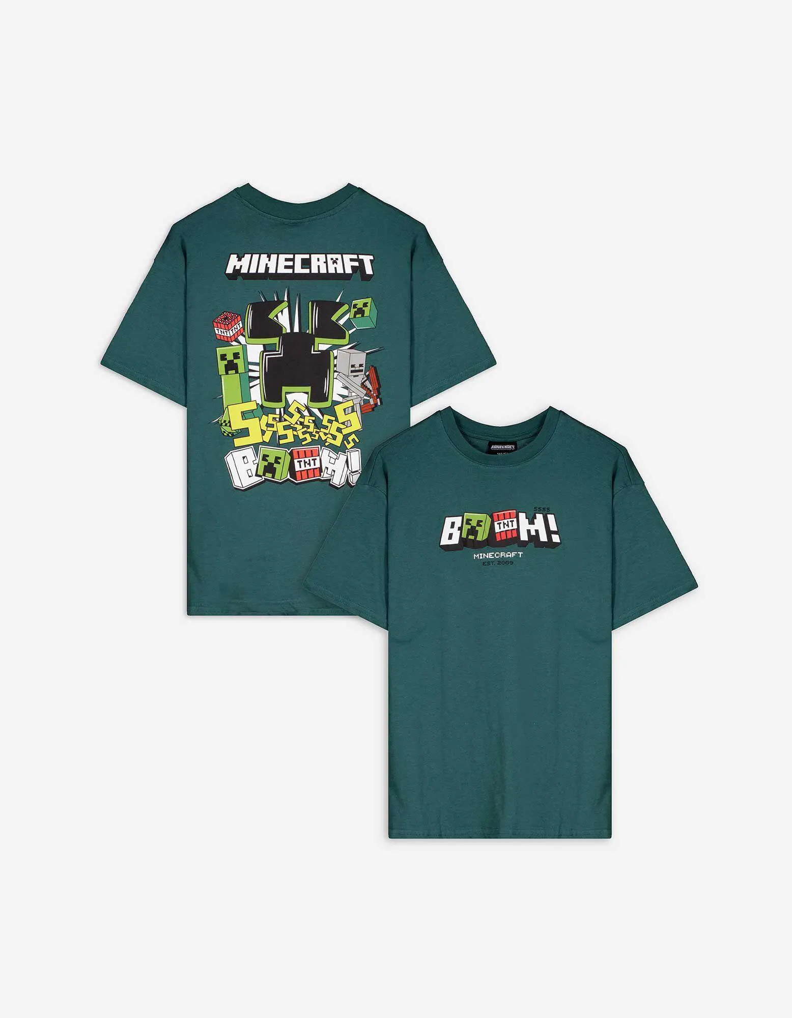 T-shirt - Minecraft - verde scuro