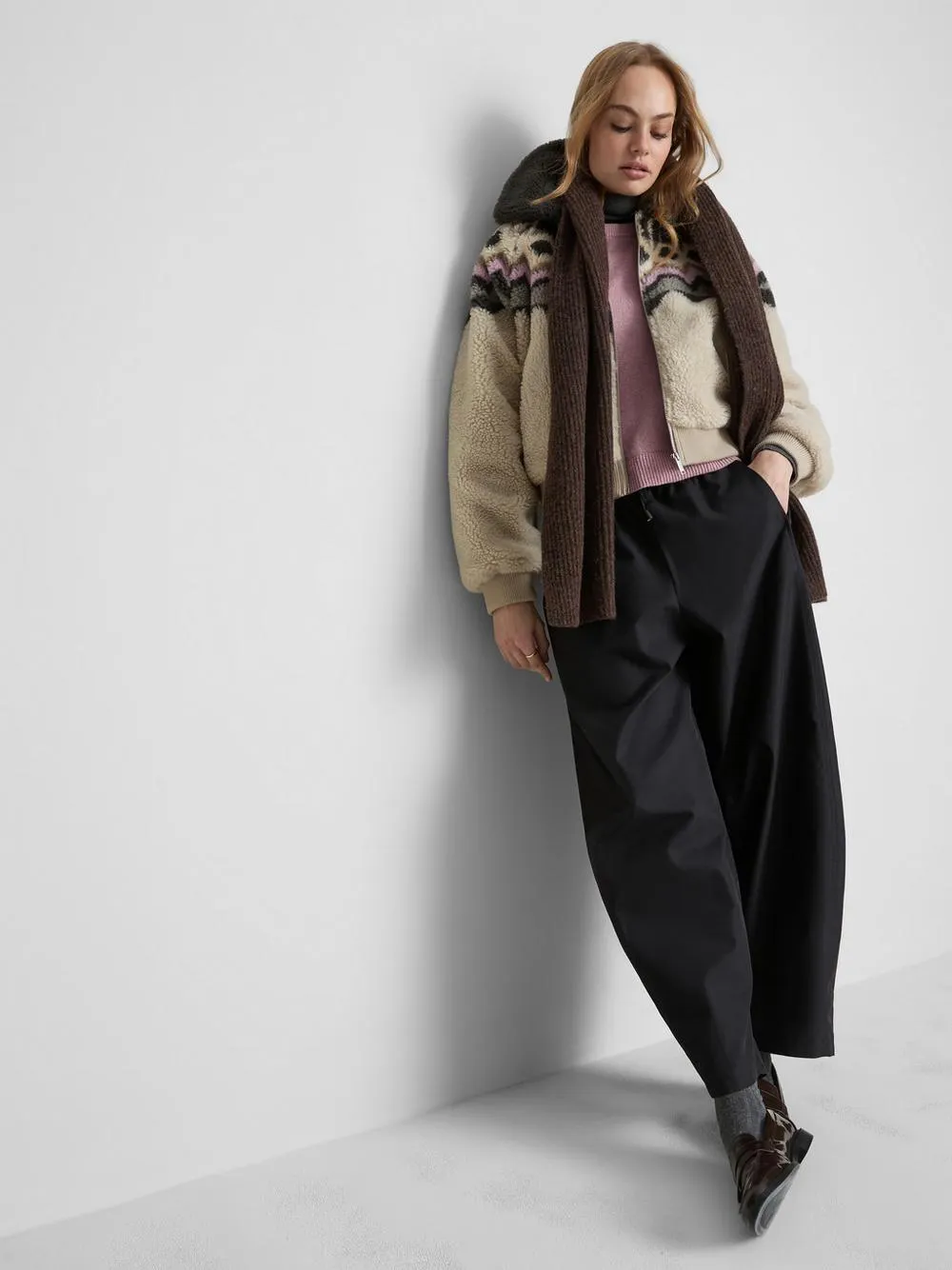 Bomber sherpa con motivo alpino