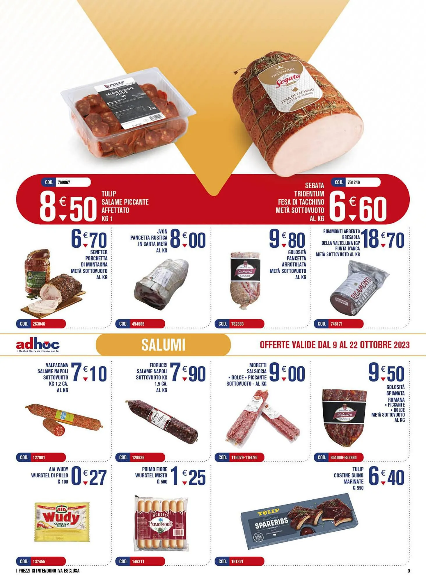 Volantino Adhoc da 9 ottobre a 22 ottobre di 2023 - Pagina del volantino 9