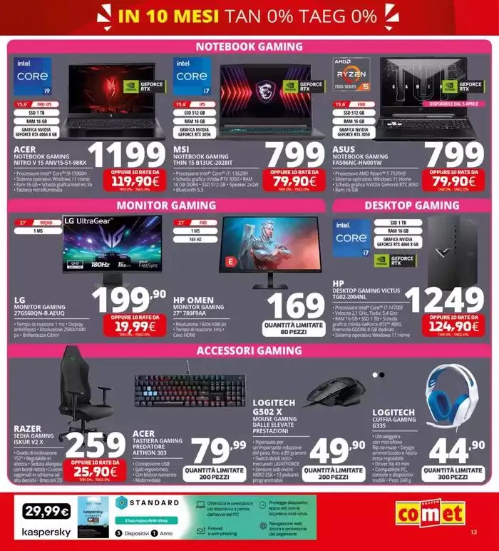 Zero scusa, tasso zero da Comet! da 3 aprile a 16 aprile di 2025 - Pagina del volantino 13