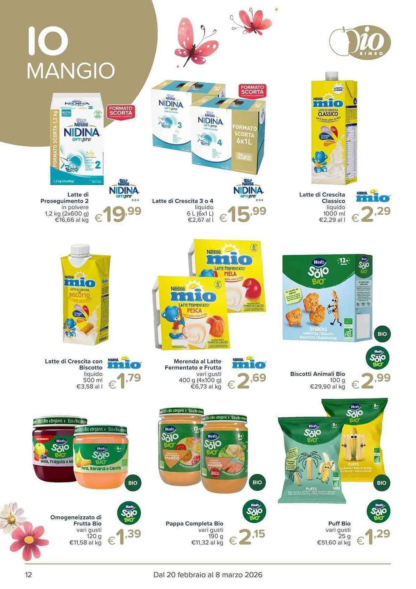 Volantino Io Bimbo da 20 febbraio a 8 marzo di 2026 - Pagina del volantino 12