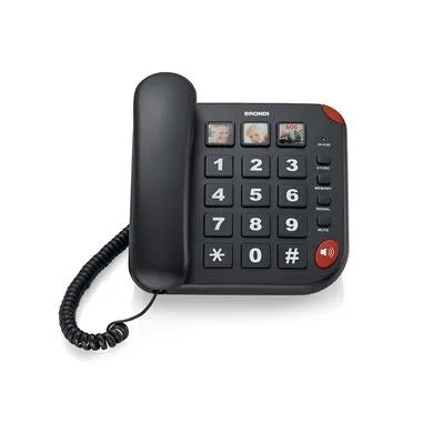 Brondi BRAVO 15 Telefono analogico Identificatore di chiamata Nero