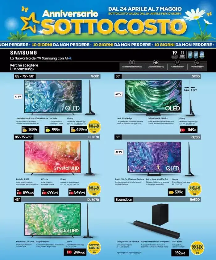 Anniversario Sottocosto da 24 aprile a 7 maggio di 2025 - Pagina del volantino 17