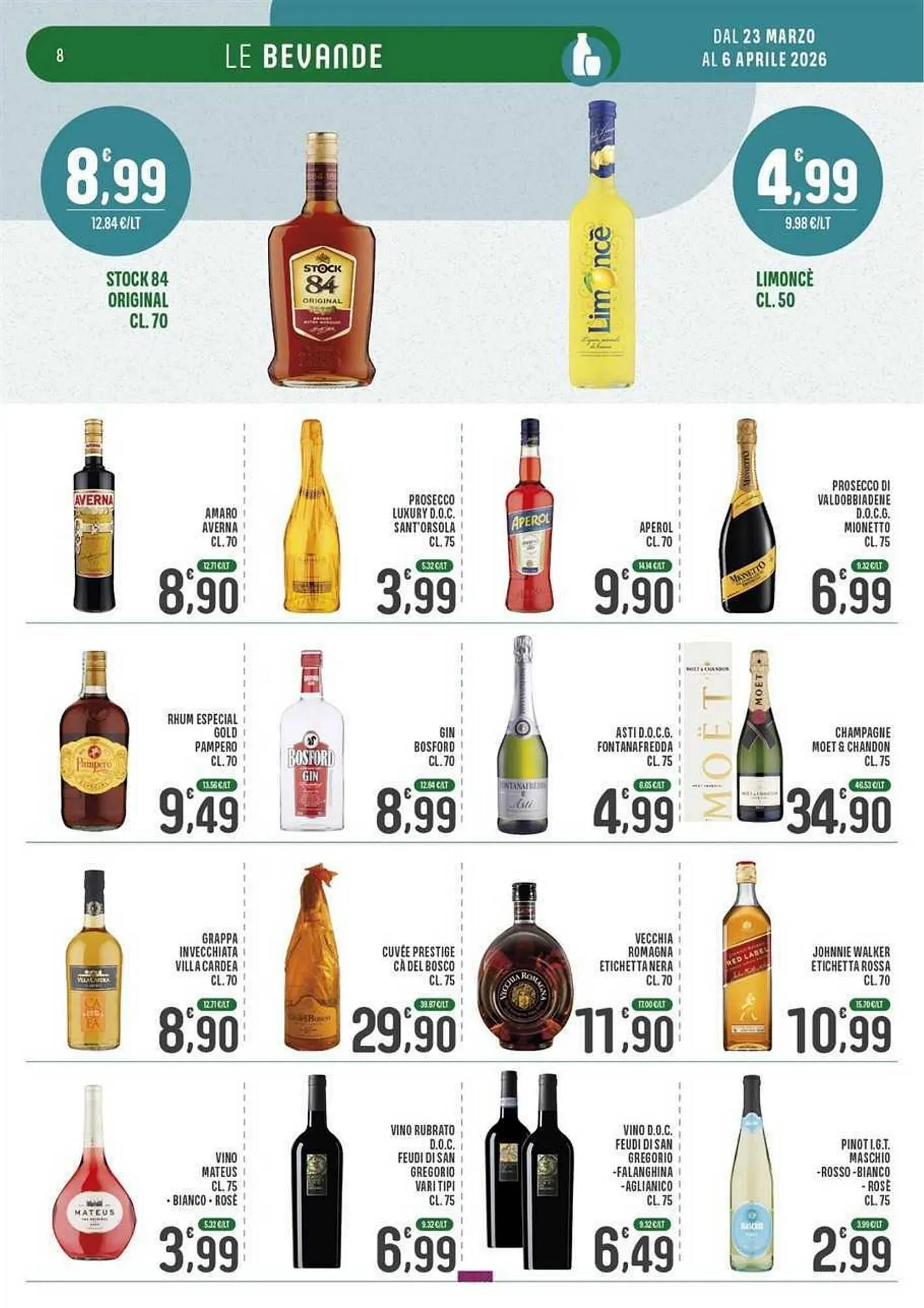 Volantino La Mimosa Supermercati da 23 marzo a 6 aprile di 2026 - Pagina del volantino 8