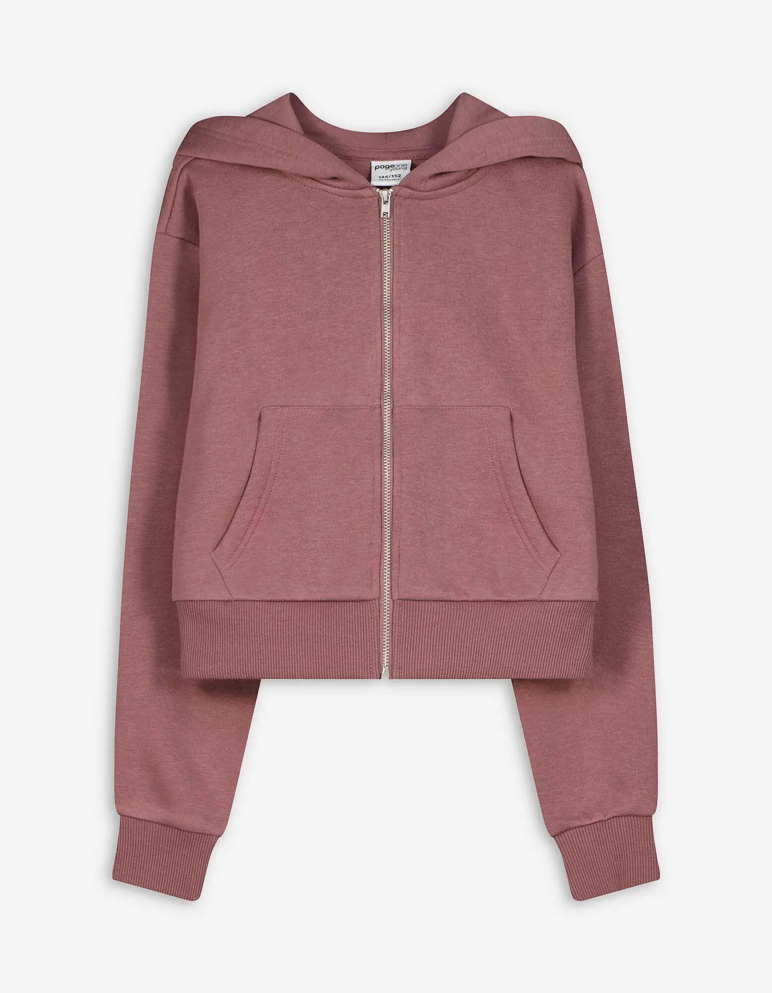 Felpa aperta - corto - rosso scuro