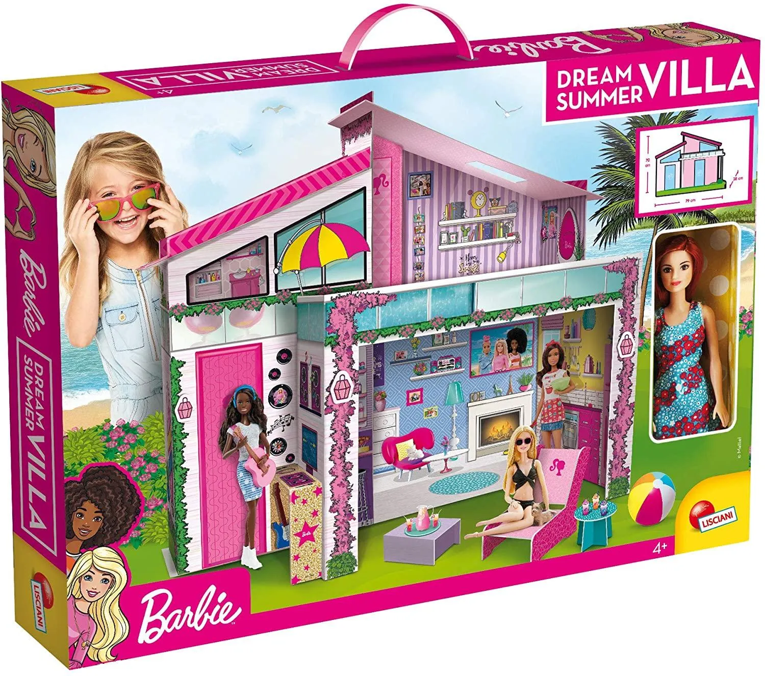 Lisciani Barbie 76932 Casa Di Malibu Con Doll
