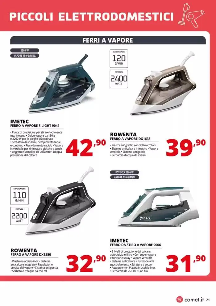 Speciale Piccoli Elettrodomestici  da 7 marzo a 19 marzo di 2025 - Pagina del volantino 21