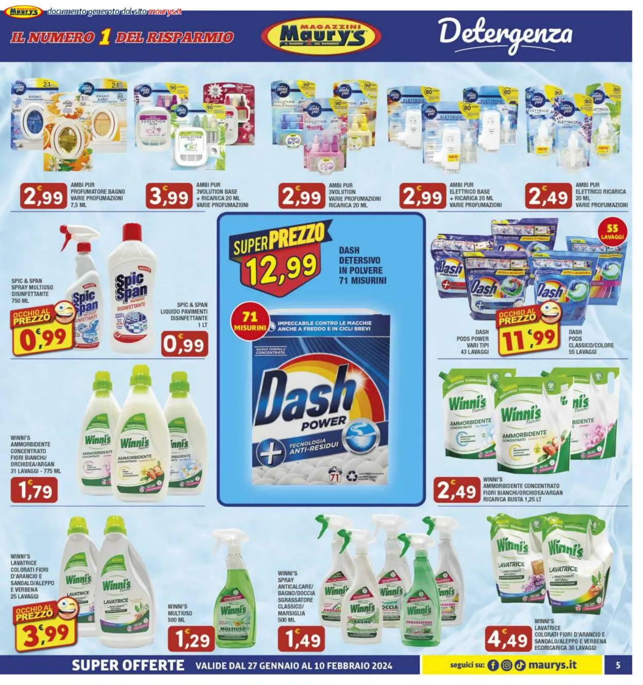 Maury's Volantino attuale da 27 gennaio a 10 febbraio di 2024 - Pagina del volantino 5