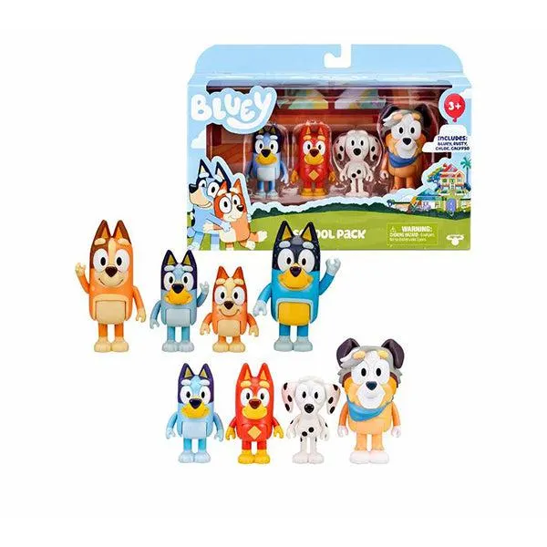 Bluey New Set 4 Personaggi Assortito Bly09000